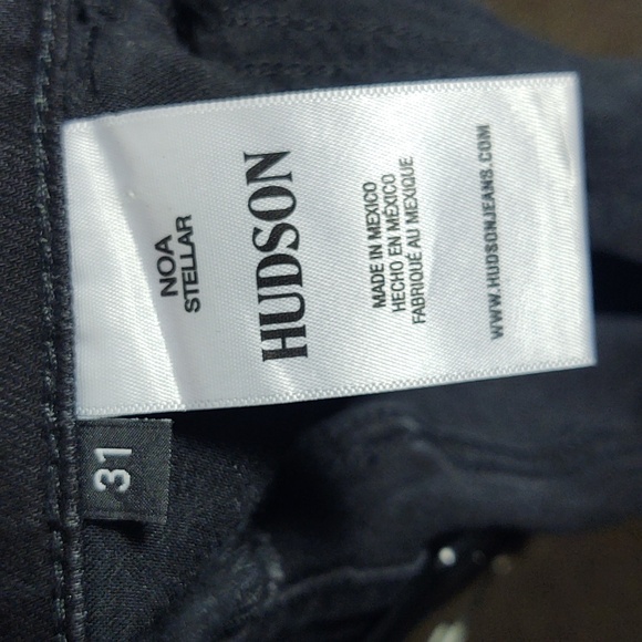 HUDSON Noa Mid-rise Straight Coated Cropped Stretch Jeans Size 31 - Picture 10 of 16